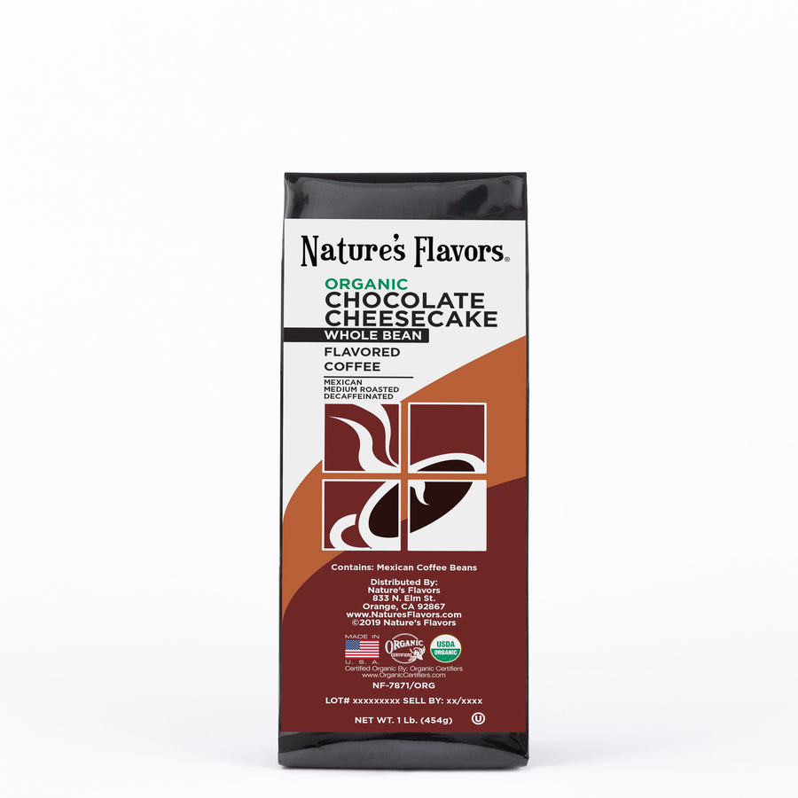 Organic Decaf Chocolate Cheesecake Flavored Coffee Beans