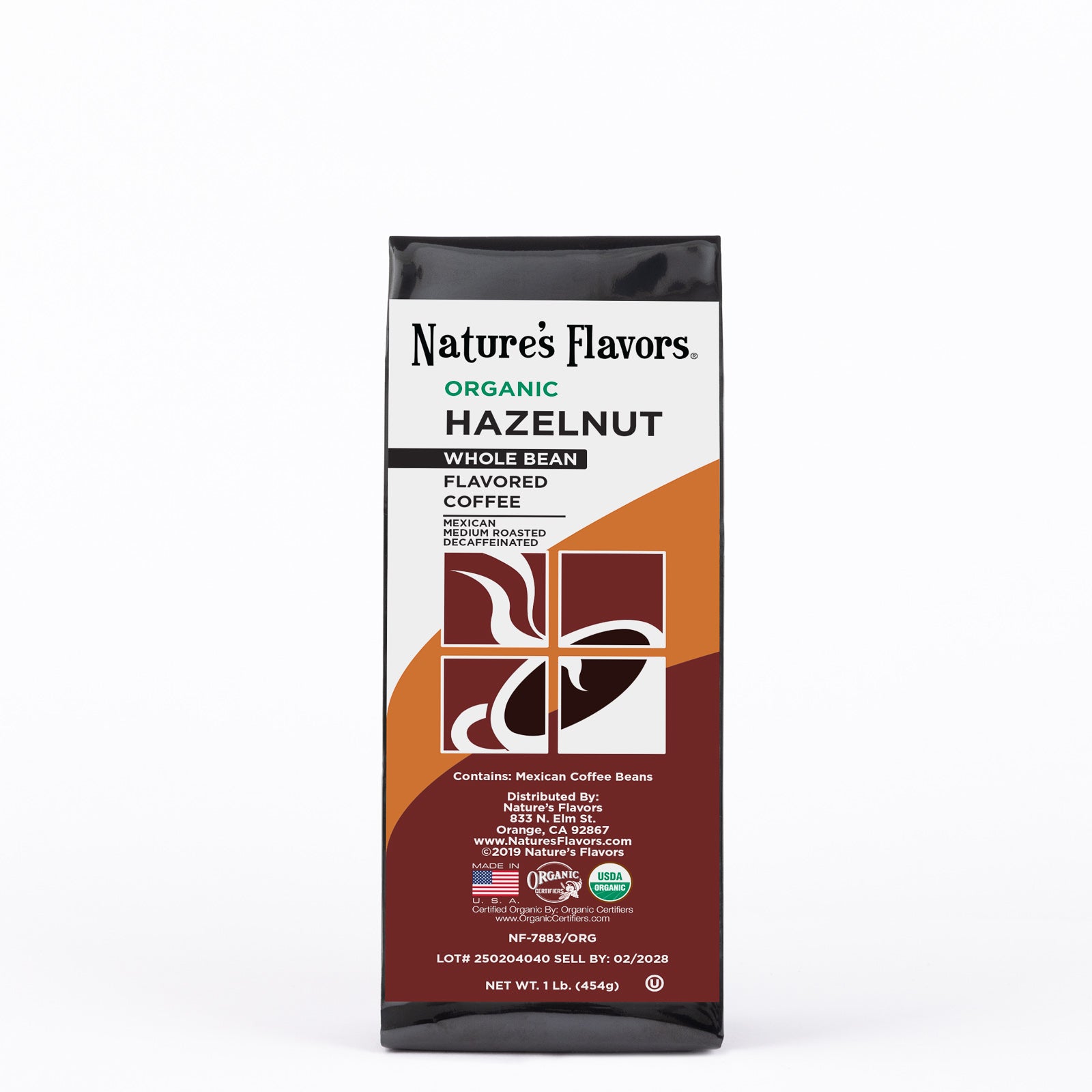 Organic Decaf Hazelnut Flavored Coffee Beans – Nature's Flavors