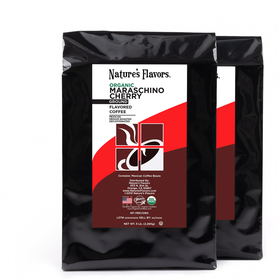 Organic Decaf Maraschino Cherry Flavored Coffee Beans