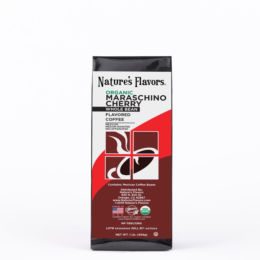 Organic Decaf Maraschino Cherry Flavored Coffee Beans