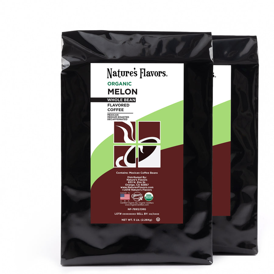 Organic Decaf Melon Flavored Coffee Beans