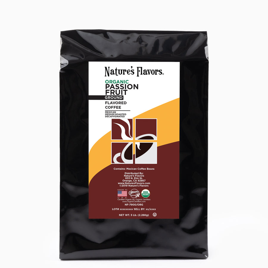 Organic Decaf Passion Fruit Flavored Coffee Beans