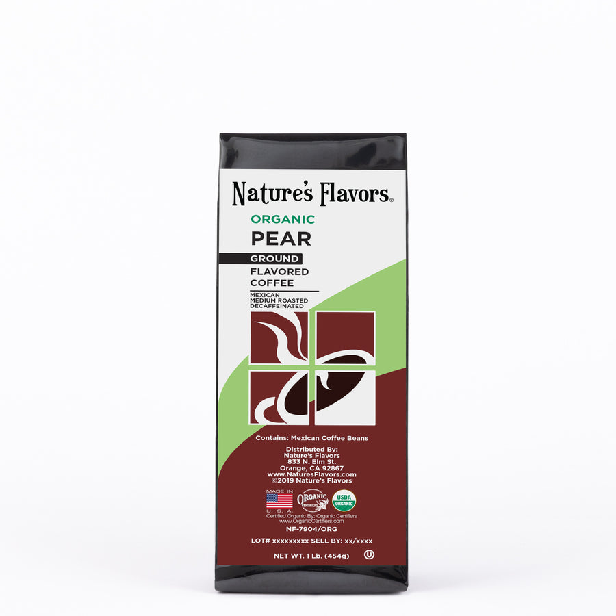 Organic Decaf Pear Flavored Coffee Beans