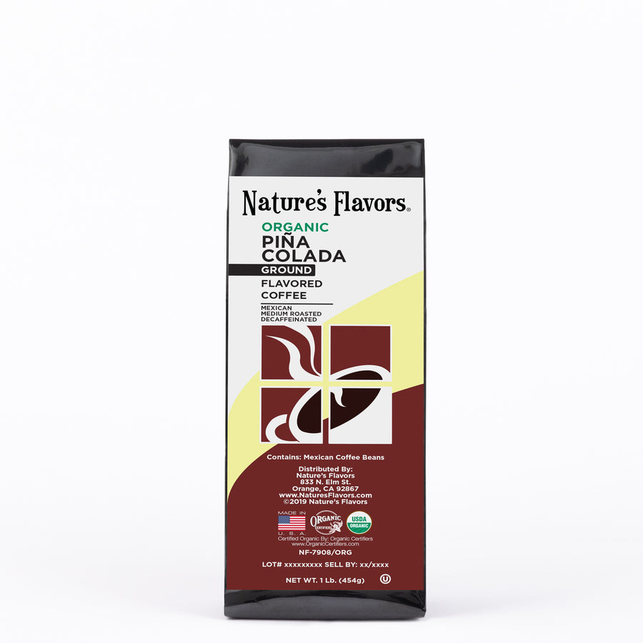 Organic Decaf Pina Colada Flavored Coffee Beans