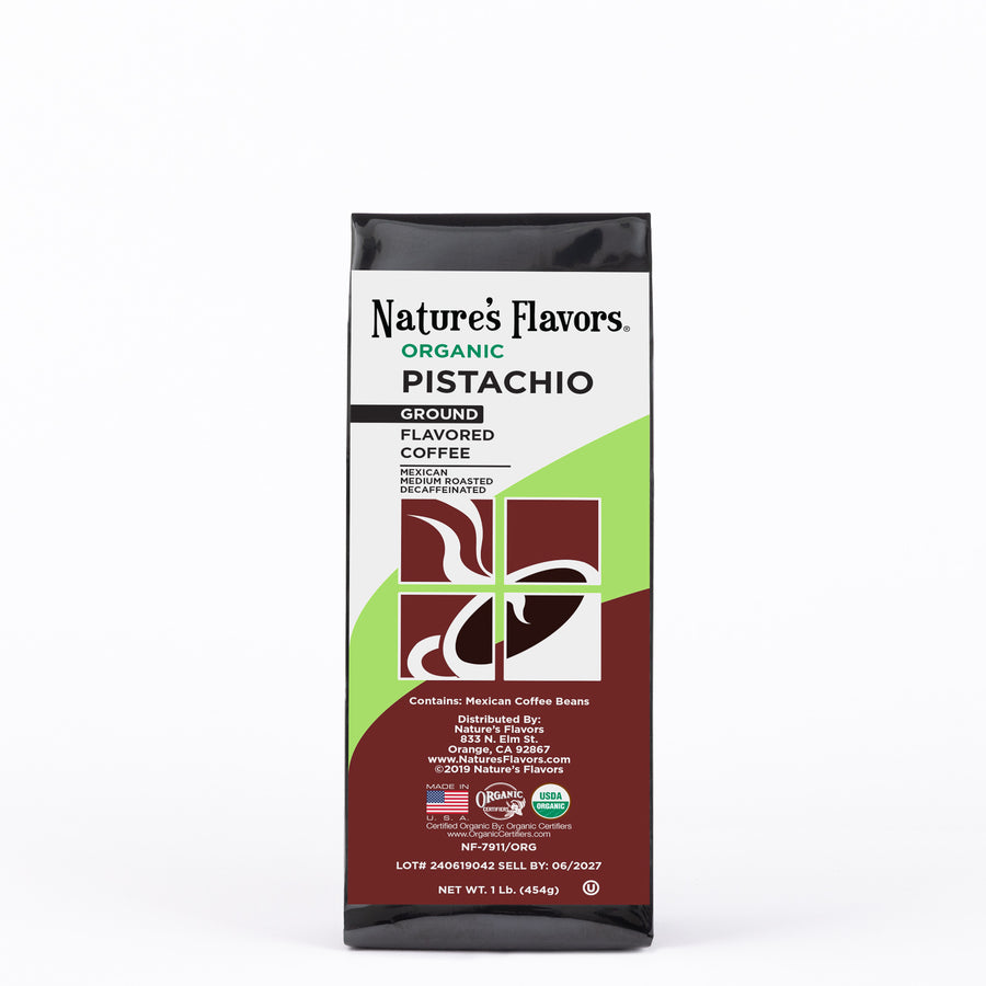 Organic Decaf Pistachio Flavored Coffee Beans