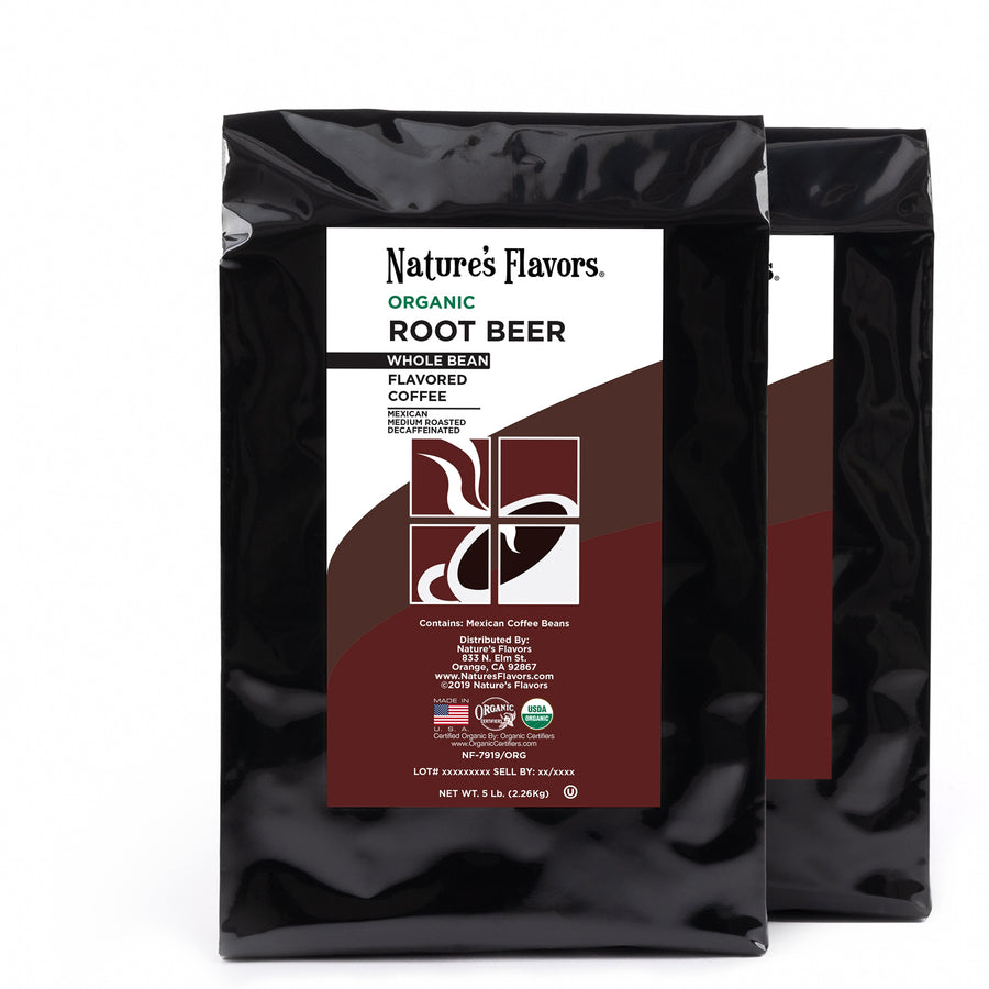 Organic Decaf Root Beer Flavored Coffee Beans