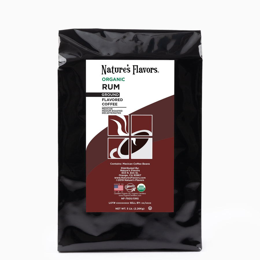 Organic Decaf Rum Flavored Coffee Beans