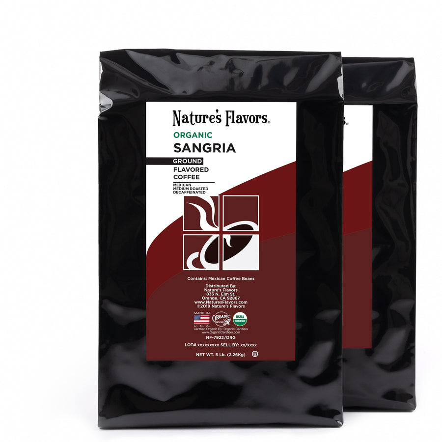 Organic Decaf Sangria Flavored Coffee Beans