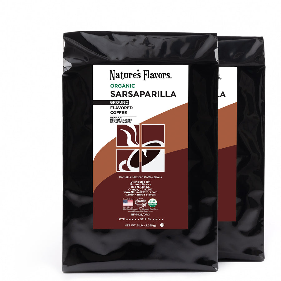 Organic Decaf Sarsaparilla Flavored Coffee Beans