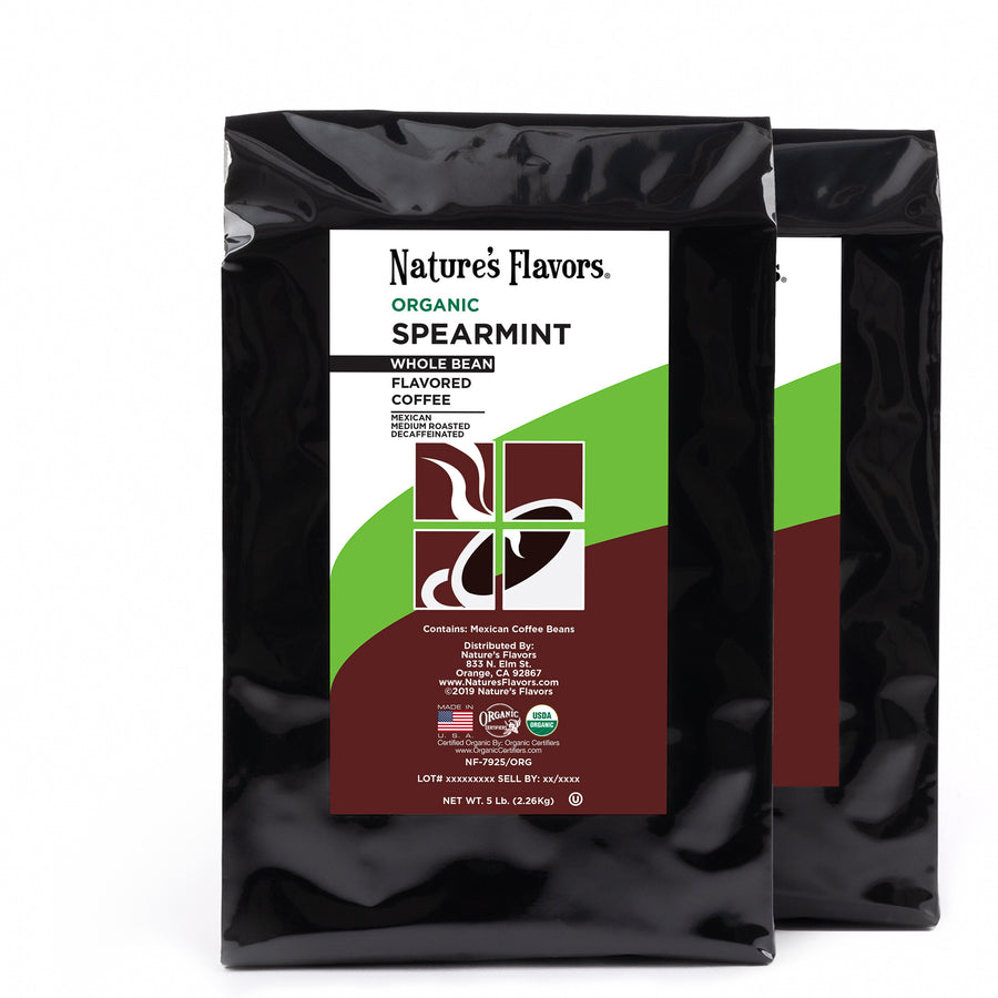 Organic Decaf Spearmint Flavored Coffee Beans