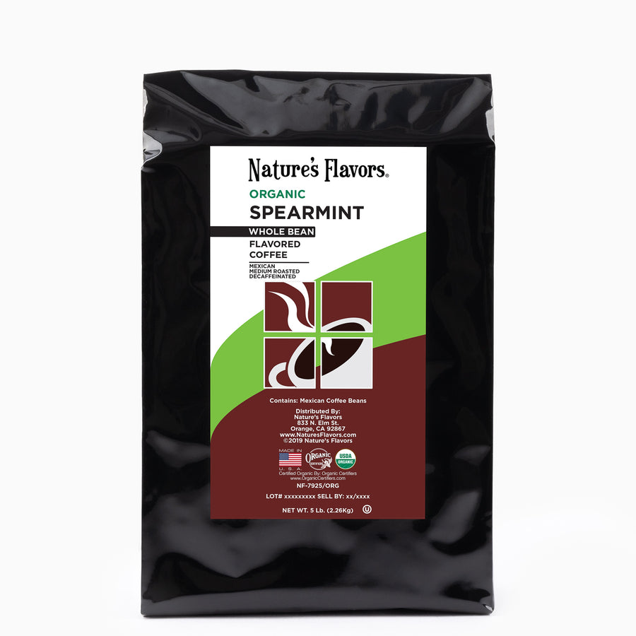 Organic Decaf Spearmint Flavored Coffee Beans