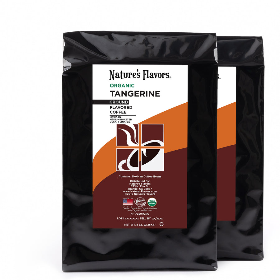 Organic Decaf Tangerine Flavored Coffee Beans