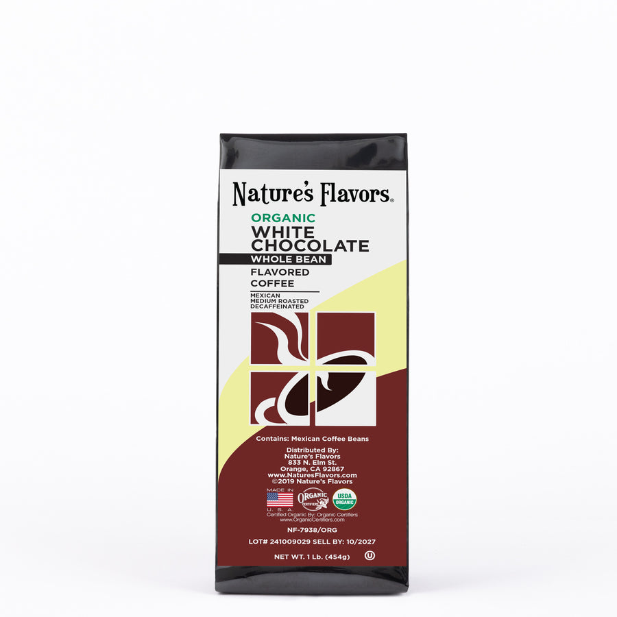 Organic Decaf White Chocolate Flavored Coffee Beans