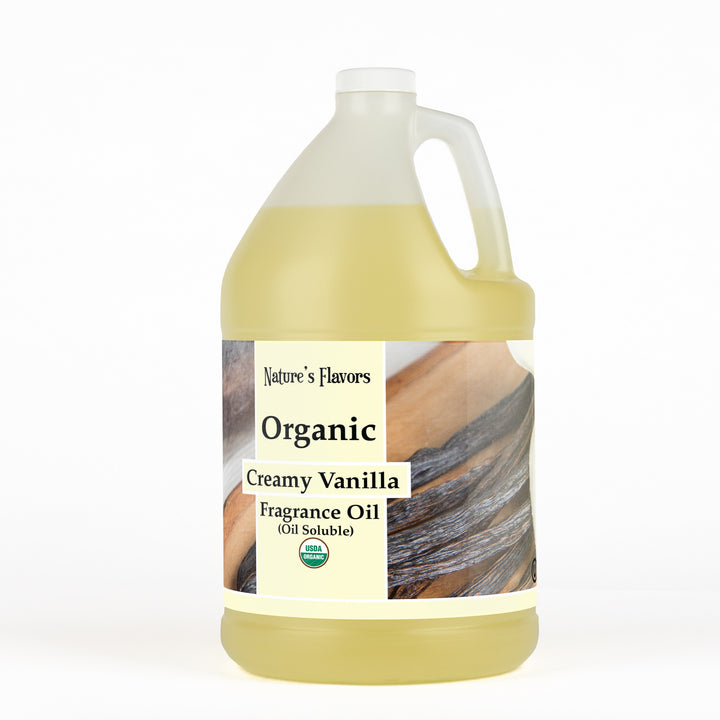 Creamy Vanilla Fragrance Oil (Oil Soluble), Organic
