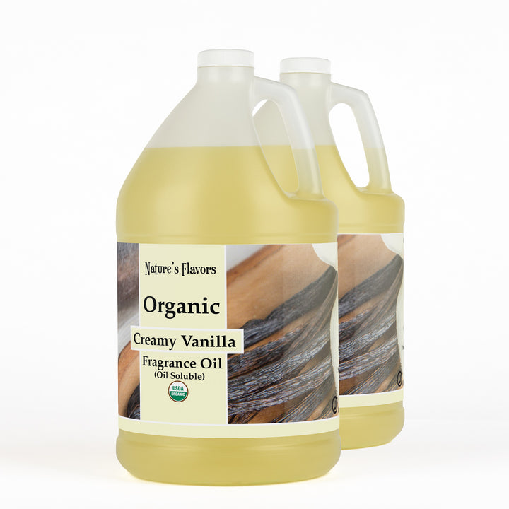 Creamy Vanilla Fragrance Oil (Oil Soluble), Organic