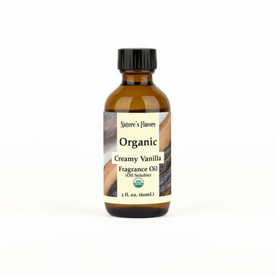 Creamy Vanilla Fragrance Oil (Oil Soluble), Organic