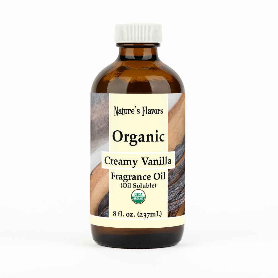 Creamy Vanilla Fragrance Oil (Oil Soluble), Organic