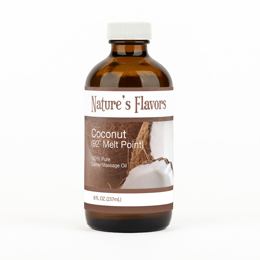 Organic Coconut Carrier/Massage Oil (92 Degree melt point) Nature's Flavors Organic Coconut Carrier/Massage Oil (92 Degree melt point) Nature's Flavors