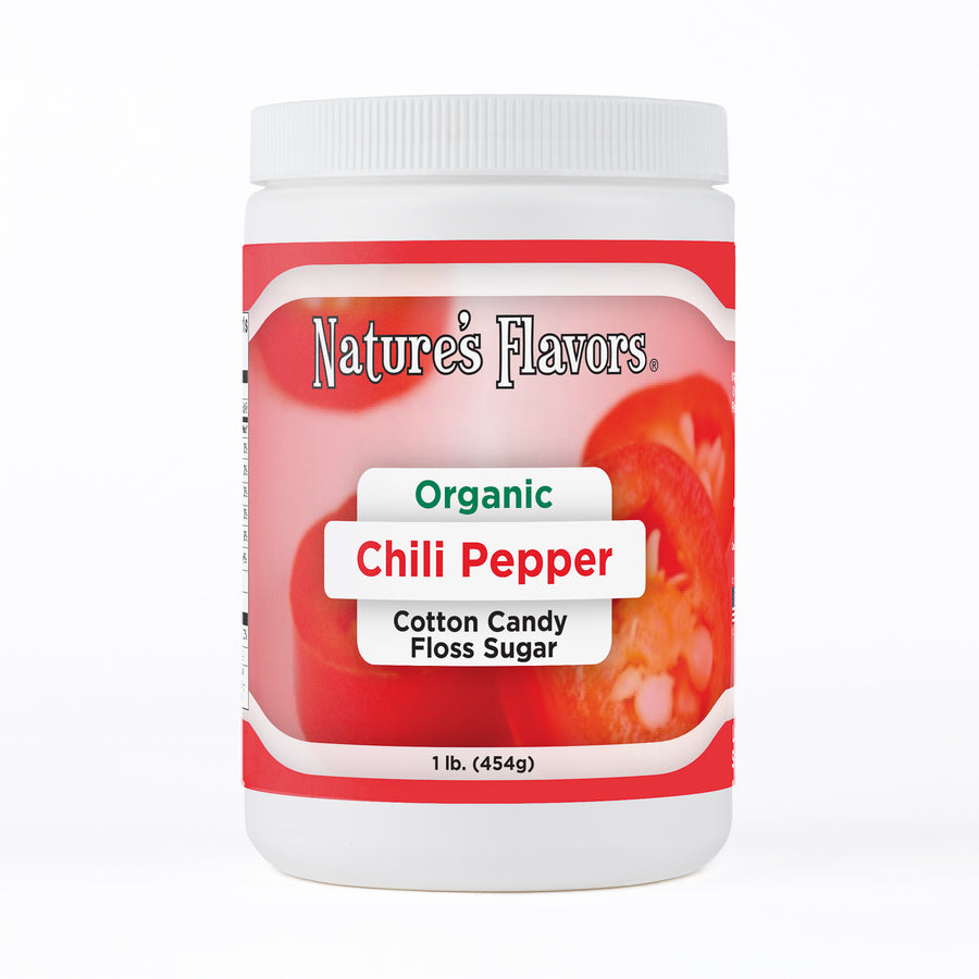 Chili Pepper Cotton Candy Floss Sugar, Organic