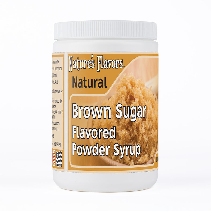 Brown Sugar Flavor Organic compliant Syrup for Carbonated and Noncarbonated Drinks, Powdered