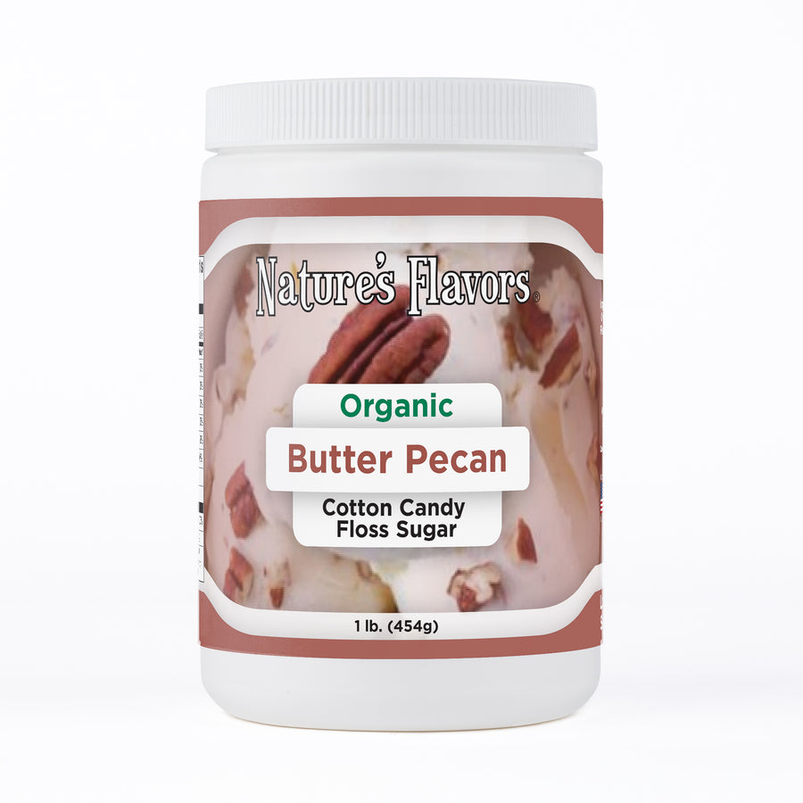 Organic Butter Pecan Cotton Candy Floss Sugar