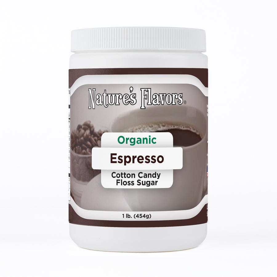 Organic Espresso Cotton Candy Floss Sugar