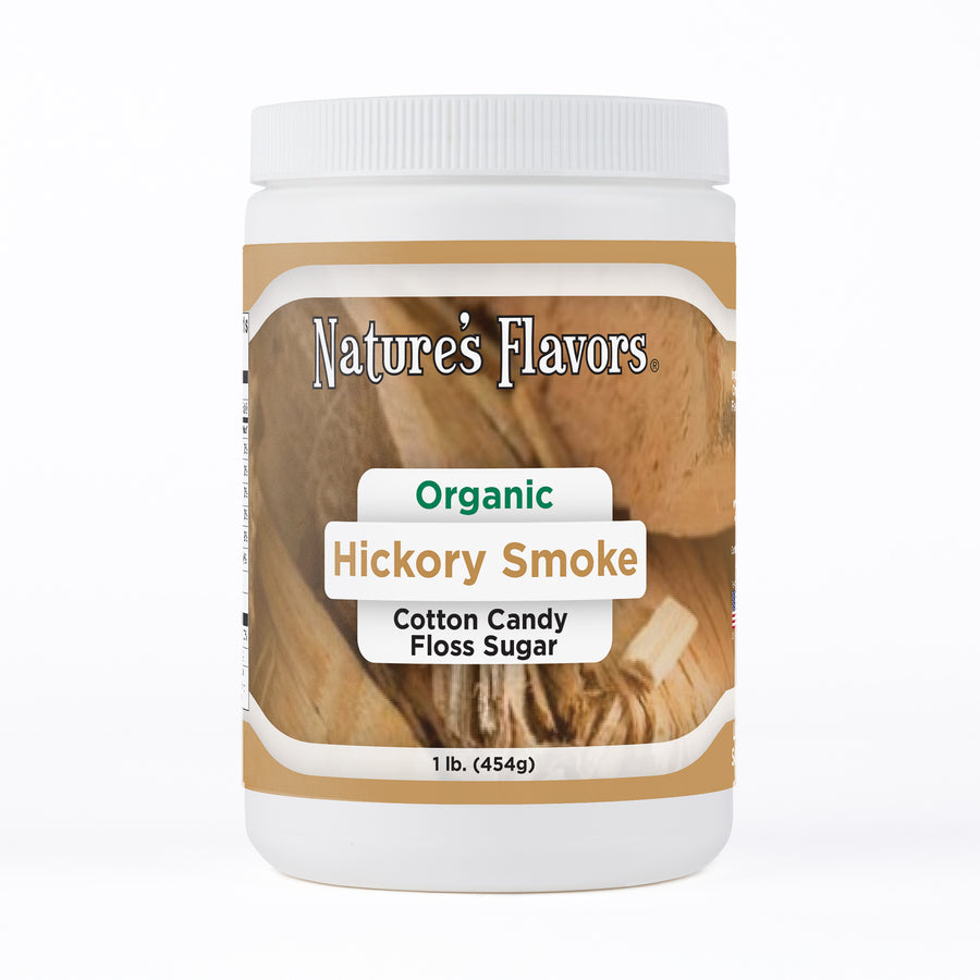 Organic Hickory Smoke Cotton Candy Floss Sugar