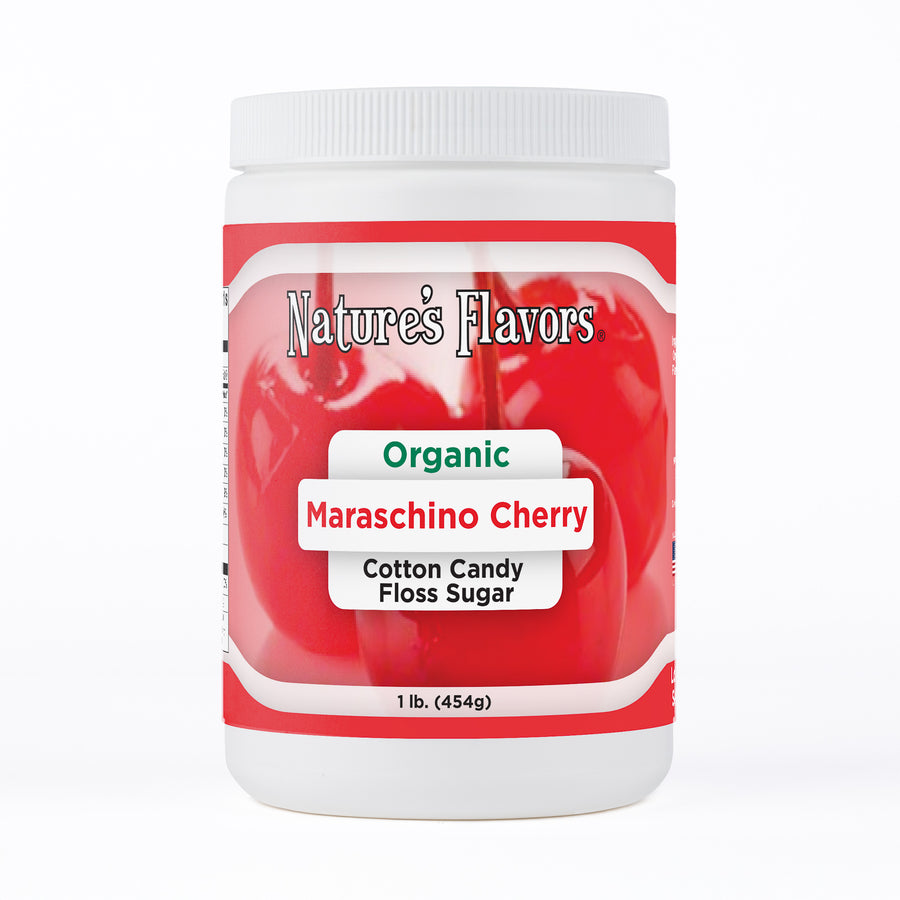 Organic Maraschino Cherry Cotton Candy Floss Sugar