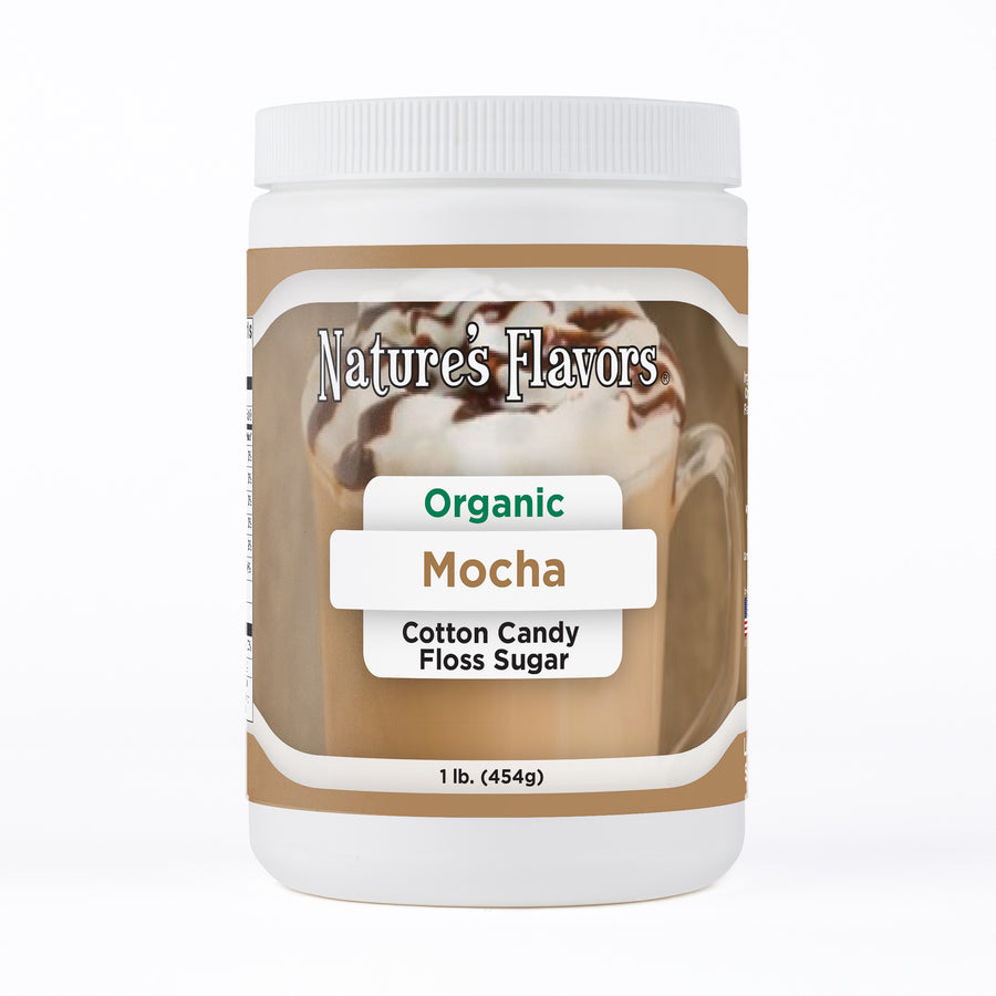 Organic Mocha Cotton Candy Floss Sugar