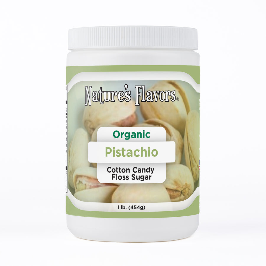 Organic Pistachio Cotton Candy Floss Sugar