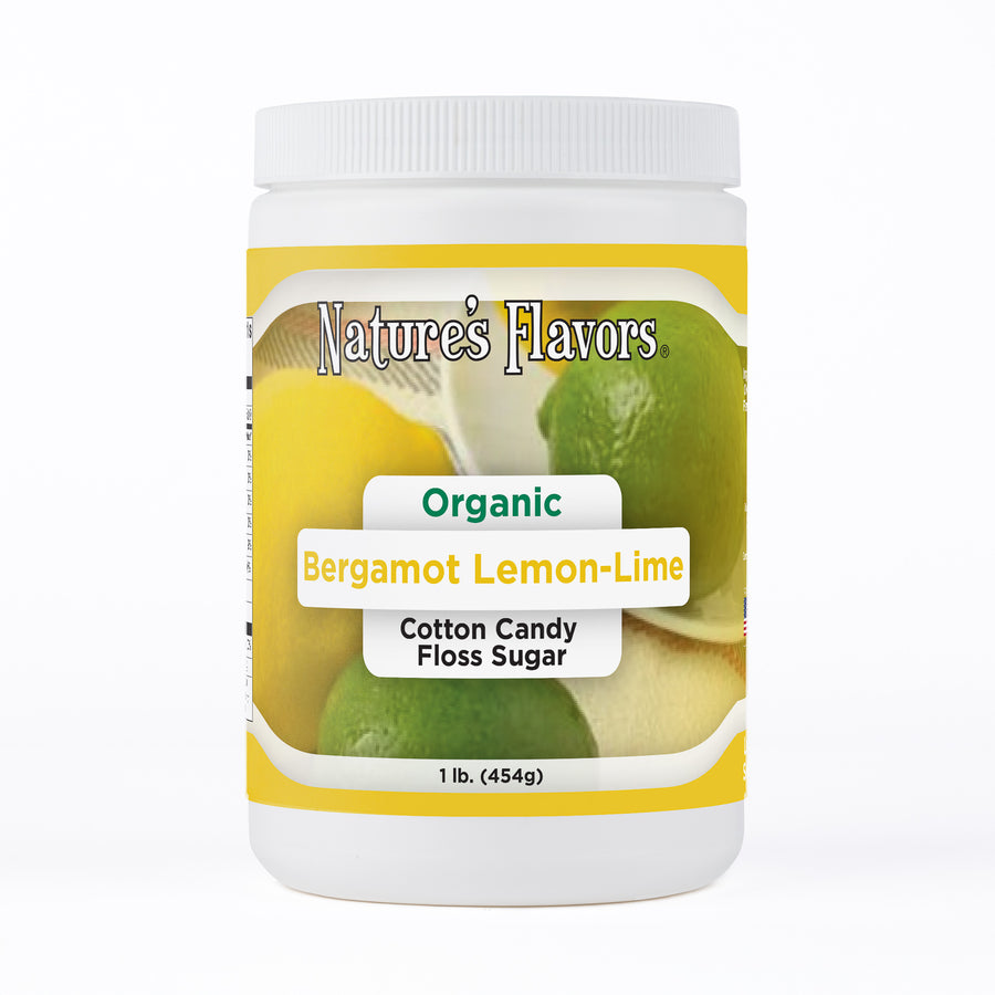 Organic Bergamot Lemon Lime Cotton Candy Floss Sugar