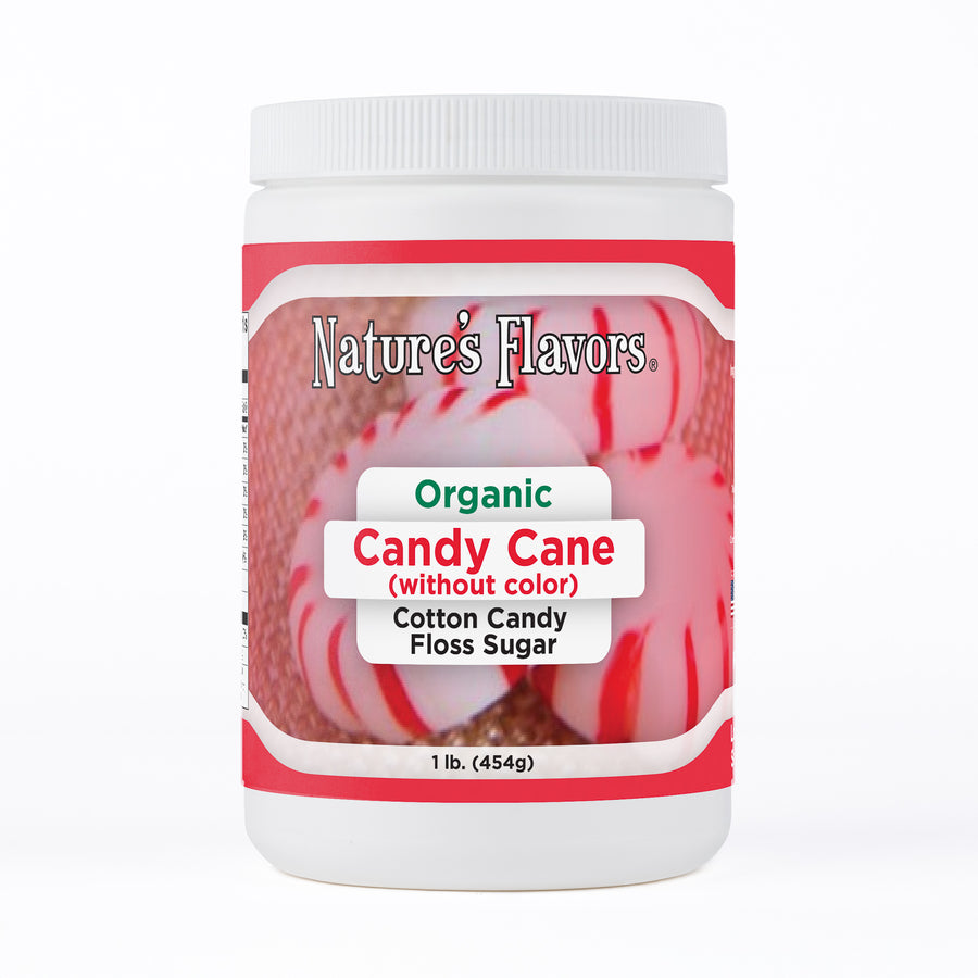 Candy Cane Cotton Candy Floss Sugar (Without Color), Organic