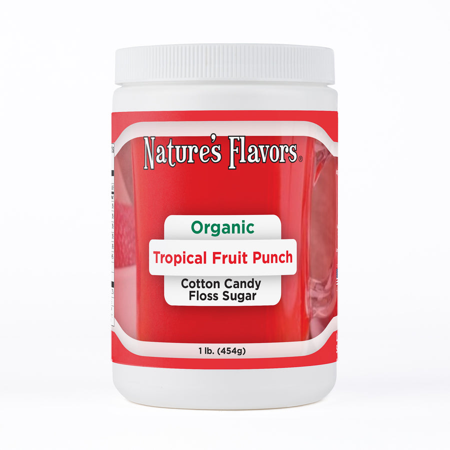 Organic Tropical Fruit Punch Cotton Candy Floss Sugar