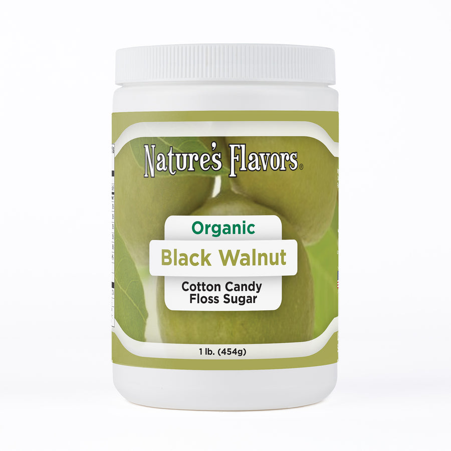 Organic Black Walnut Cotton Candy Floss Sugar