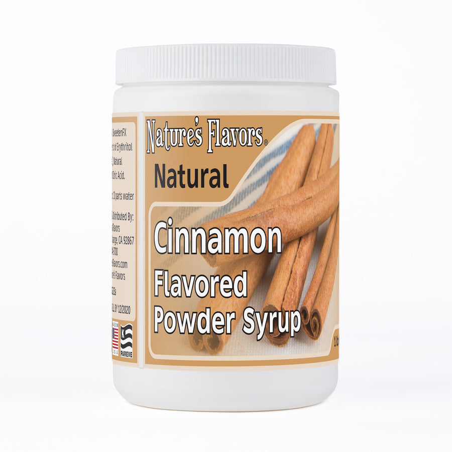 Cinnamon Flavor Organic compliant Syrup for Carbonated and Noncarbonated Drinks, Powdered
