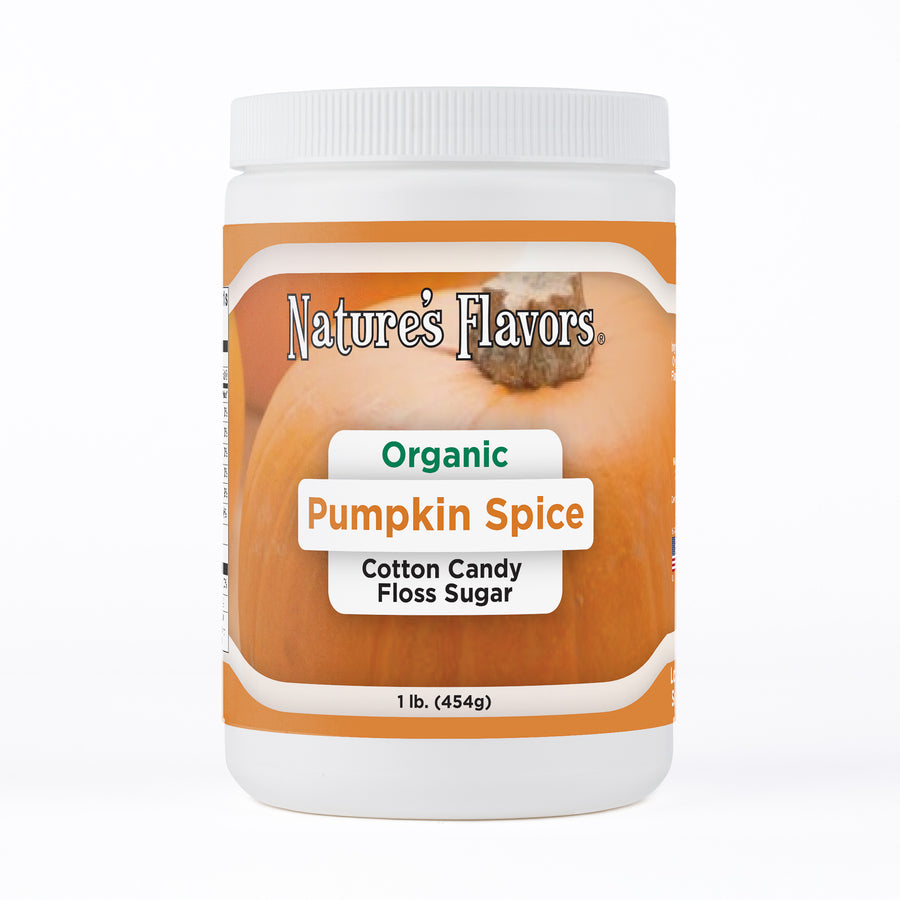 Pumpkin Spice Cotton Candy Floss Sugar, Organic