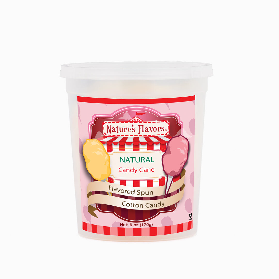 Candy Cane Cotton Candy (Ready to Eat)