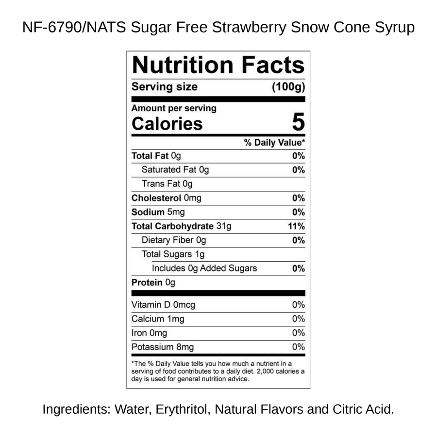 Sugar Free Strawberry Snow Cone Syrup