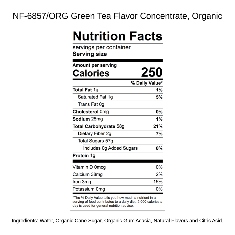 Green Tea Flavor Concentrate, Organic