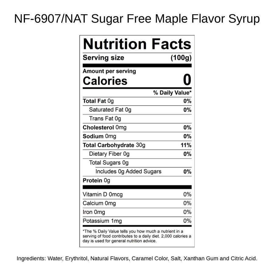 Sugar Free Maple Flavor Syrup