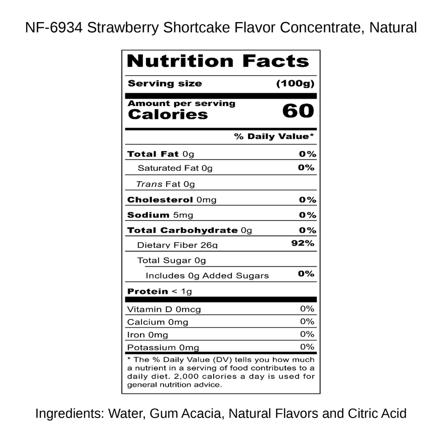 Strawberry Shortcake Flavor Concentrate, Natural