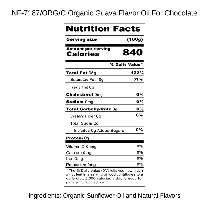 Organic Guava Flavor Oil For Chocolate