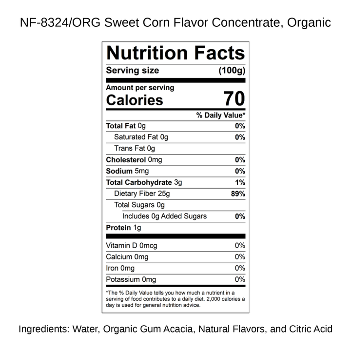 Sweet Corn Flavor Concentrate, Organic