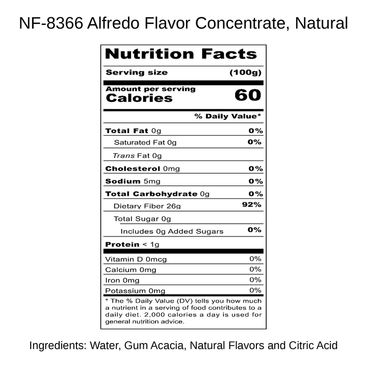 Alfredo Flavor Concentrate, Natural