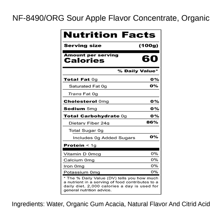 Sour Apple Flavor Concentrate, Organic