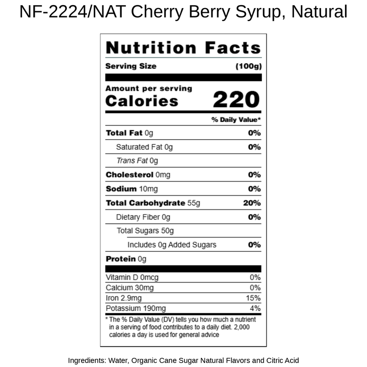 Tropical Fruit Punch Coffee Syrup, Natural