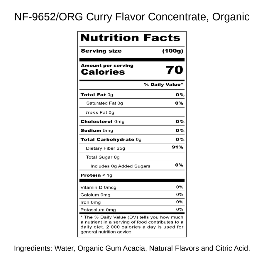 Curry Flavor Concentrate, Organic