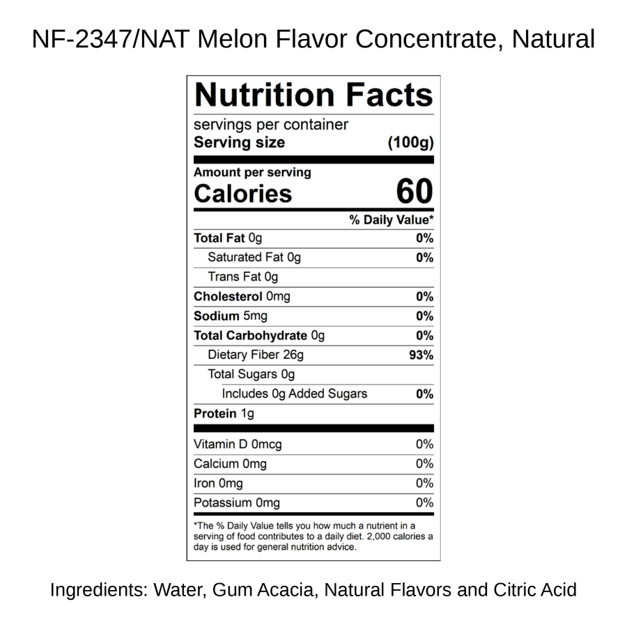 Melon Flavor Concentrate, Natural
