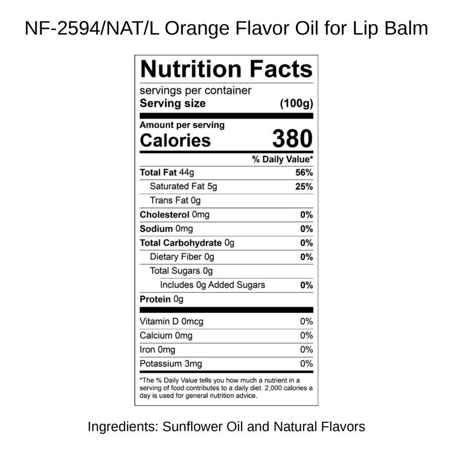 Orange Flavor Oil for Lip Balm