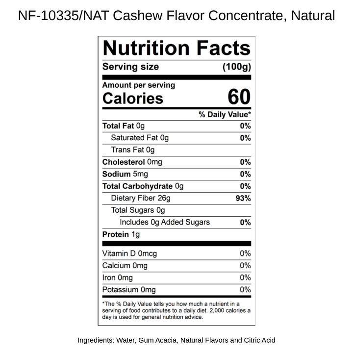 Cashew Flavor Concentrate, Natural